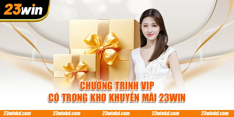 Chương trình VIP có trong kho khuyến mãi 23WIN