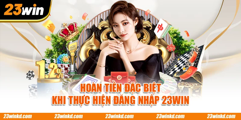Hoàn tiền đặc biệt khi thực hiện đăng nhập 23WIN