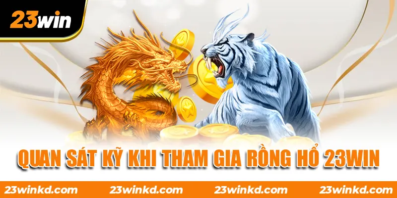 Quan sát kỹ khi tham gia Rồng Hổ 23WIN