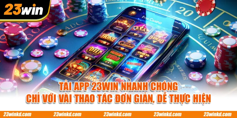 Tải app 23WIN nhanh chóng chỉ với vài thao tác đơn giản, dễ thực hiện